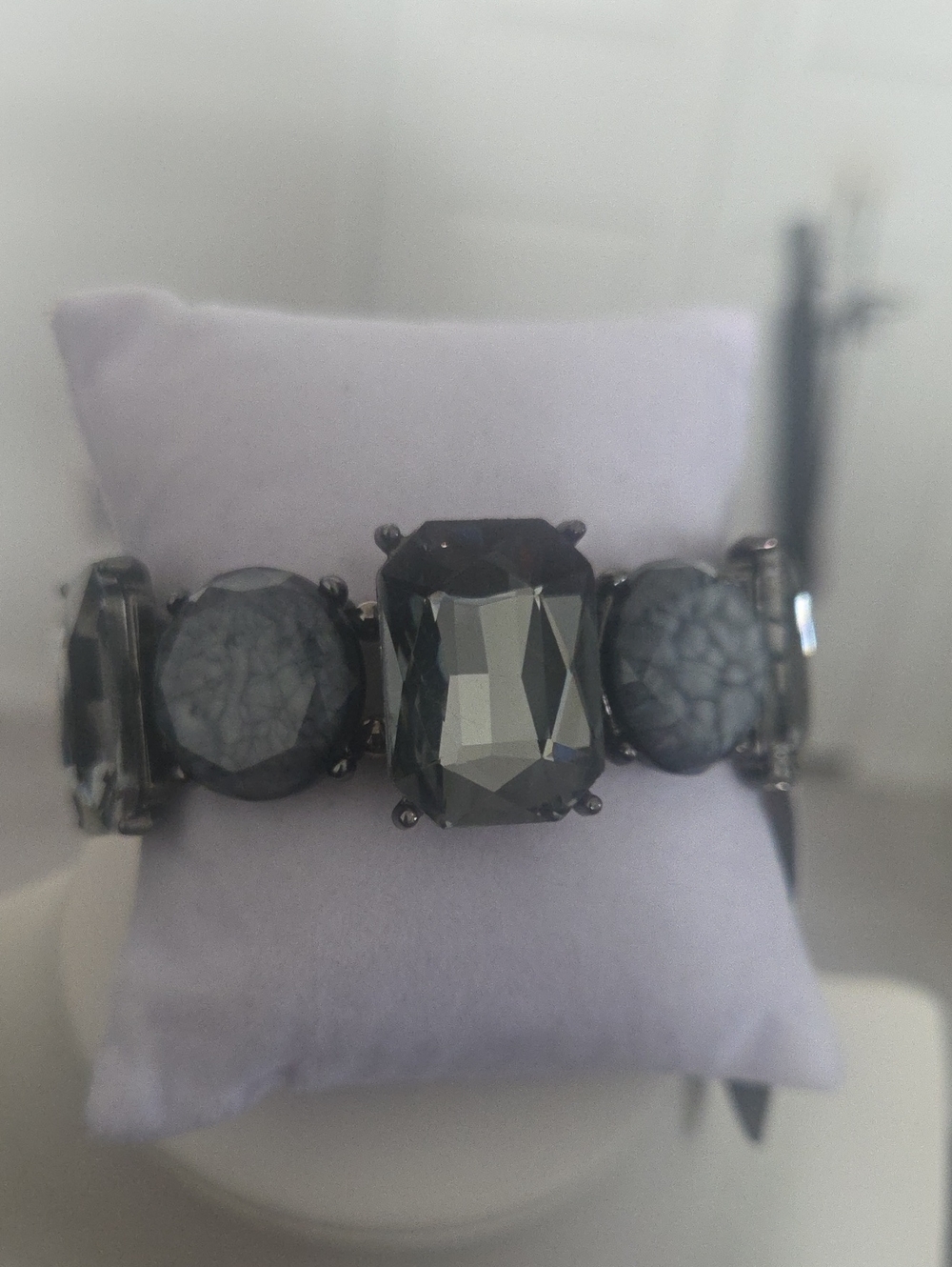 Paparazzi Cloudy Conversation Black Bracelet NWT